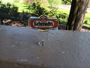 VINTAGE SCHMIDT'S BIER ZAPFHAHN KNAUF GRIFF WERBUNG MANN HÖHLE BAR SCHÜTTGRIFF - Bild 1 von 6