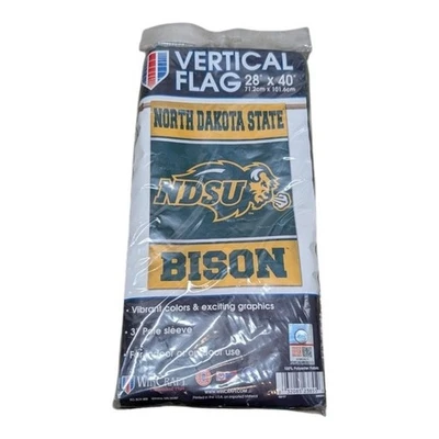 Wincraft NDSU Bison Flag 28 x 40 New in Package - Image 1 of 2