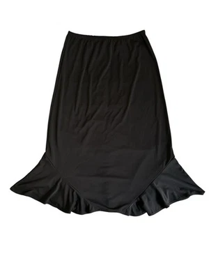 Falda midi negra Notations con dobladillo acampanado, talla M Foto 1 de 4