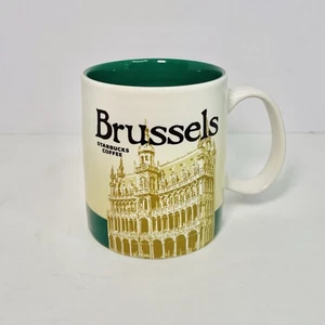 Taza de café de cerámica Starbucks Brussels Global Icon 16 fl oz 2015 - Imagen 1 de 7
