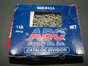 ABC Maze 1 LB Stainless Steel 1-1/4” Plain Shank Trim Nail Wicker #9514 FREESHIP - Picture 1 of 3