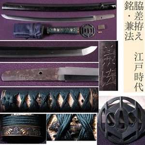 Wakizashi 脇差 “ Kanenori ” 兼法 Japanese Real Sword 44.8 cm Koshirae Edo Era 日本刀 - Picture 1 of 24