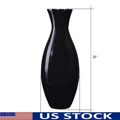 Jarrón de piso de bambú alto hecho a mano diseño de lágrima único decoración natural del hogar nuevo Foto 1 de 4