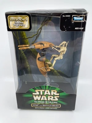 Star Wars Poder de la Fuerza POTF Vehículos Stap and Battle Droid Sneak Previe Foto 1 de 4