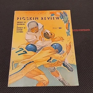 1954 Pigskin Review USC Trojans vs Washington Huskies Football Game Program NM - Picture 1 of 7