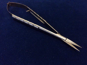 T/C CASTROVIEJO MICRO SURGERY SCISSORS 6" STRAIGHT W/ TUNGSTEN CARBIDE INSERTS - Picture 1 of 3