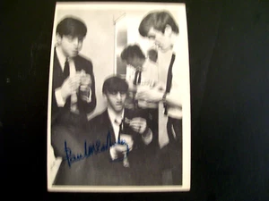 Vintage Beatles Card-Grouping #18-Paul McCartney Signature3 1/2'' x 2 1/2" - Picture 1 of 2