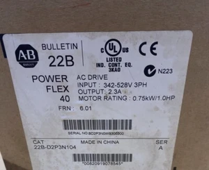 New Factory Sealed Allen-Bradley 22B-D2P3N104 22BD2P3N104 PowerFlex 40 AC Drive - Picture 1 of 3