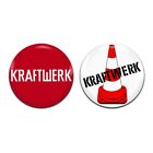 2x Kraftwerk Electronic Synth Pop Band 70's 25mm / 1 Inch D Pin Button Badges