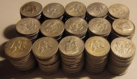 1 - 40% Silver Kennedy Half Dollar $4.99 Random 1965-1969 Free shipping Cover