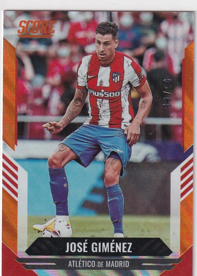 Panini FIFA Score 2021-22 Soccer No 168 Jose Gimenez Orange Lava 68/99 - Image 1 of 1