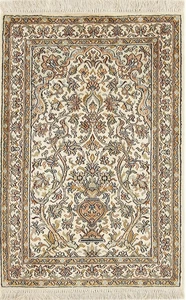 Kaschmir Seide 94x63 Orientteppich Teppich  Handgeknüpft - Bild 1 von 6