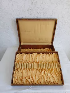 Besteckkasten 12 Personen doppelt - Kroko Dekor - um 1930 - Bild 1 von 3