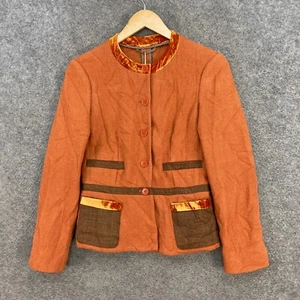 NEW Etro Jacket Womens 40 Brown Wool Cashmere Italy Business Designer 24005 - Picture 1 of 15