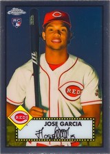 Jose Garcia RC 2021 Topps Chrome Platinum Anniversary Baseball Rookie Card #35