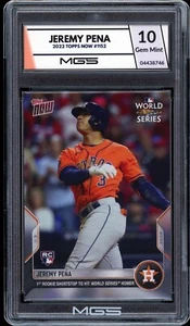 2022 Topps Now #1152 Jeremy Pena Rookie Card Graded 10 MGS Gem MINT RC - Bild 1 von 2