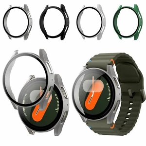 40mm/44mm Rugged Case For Samsung Galaxy Watch 7 Tempered Glass Screen Protector - Picture 1 of 16