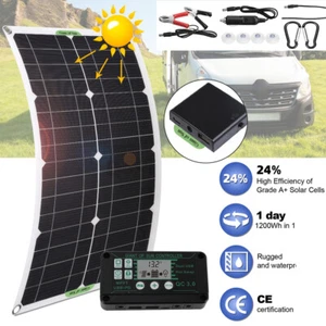 100W Watt Flexible Solar Panel 12V Mono RV Rooftop Off-Grid Power Camping Home - Picture 1 of 15