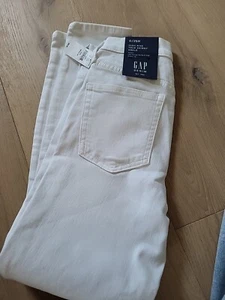 NWT GAP White True Skinny Womens High Rise Stretch Ankle Jeans Size 25R - Picture 1 of 3
