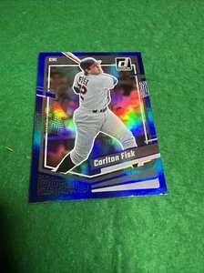 2023 Donruss Baseball Base Holo Blue #218 Carlton Fisk - Chicago White Sox - Picture 1 of 6