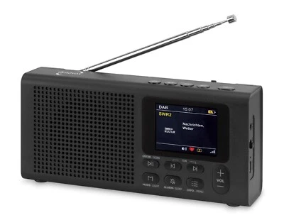 Kompaktes DAB+ Radio mit Bluetooth & Farbdisplay 40W Netzteil oder Batterien - Bild 1 von 4