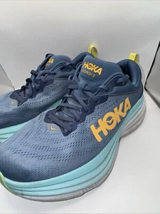 Scarpe da corsa Hoka One One da uomo Bondi 8 1123202 RHD blu sneakers taglia 9,5 D - Foto 1 di 15