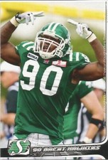 2010 EXTREME CFL BRENT HAWKINS SASKATCHEWAN ROUGHRIDERS (ILLINOIS STATE)