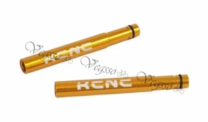 NEW KCNC PRESTA VALVE EXTENDERS EXTENSION 50MM AL6061 - 2pcs, GOLD - Picture 1 of 6