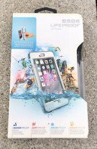 Lifeproof Waterproof White / Gray NUUD Case For iPhone 6 Plus