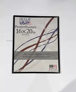 16x20 Picture Frame Black Poster Frame, Wall Gallery Photo Frame - Picture 1 of 12