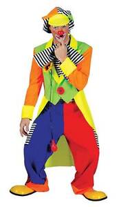 CLOWN TAILCOAT AND TROUSERS, FANCY DRESS COSTUME, LARGE