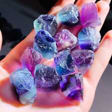 50g / 100g Natural Healing Crystals Rainbow Fluorite Raw Stone Amethyst Quartz