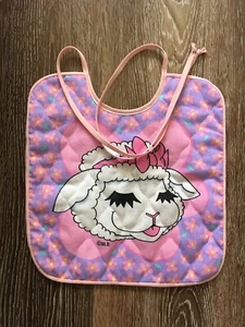 Perfect! Vintage Shari Lewis Lambchop's Play Along Handmade Quilted Bib Lambchop - Picture 1 of 1