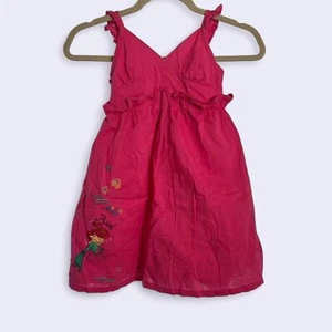 Disney little mermaid pink vtg dress size S 5/6 - Picture 1 of 8