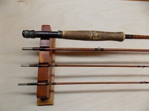 Vintage bamboo fly rod, Heddon Model 17 - Deweys Sport Shop. 8-1/2' - Picture 1 of 11