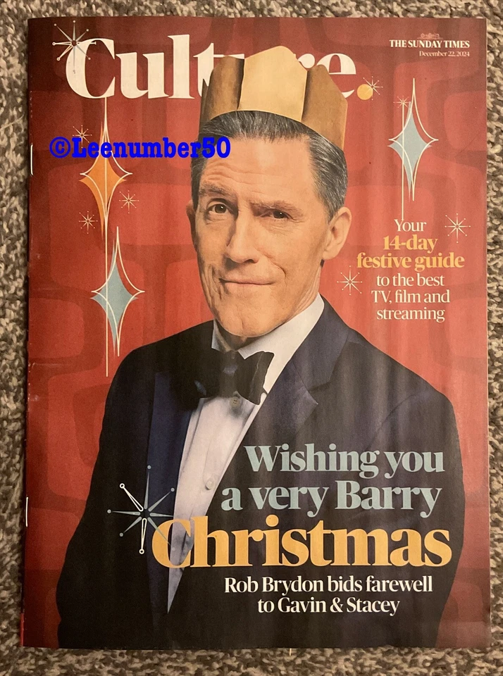 Sunday Times Culture Rob Brydon 22/12/24 Gavin And Stacey - Image 1 of 1