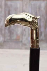 Bastón Cabeza Águila - Bastón Aluminio y Madera - Elegante Regalo para Grandfath - Imagen 1 de 9