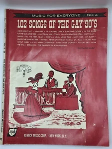 Vintage Notenbuch 101 Songs Of The Gay 90’s Nat Korn 1954 - Bild 1 von 10