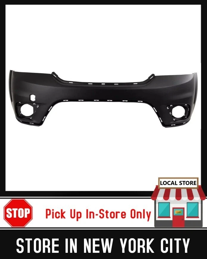 ✅ Front Bumper Cover for 2011-2020 Dodge Journey Primed w/ Fog Holes CH1000A06 Foto 1 de 4