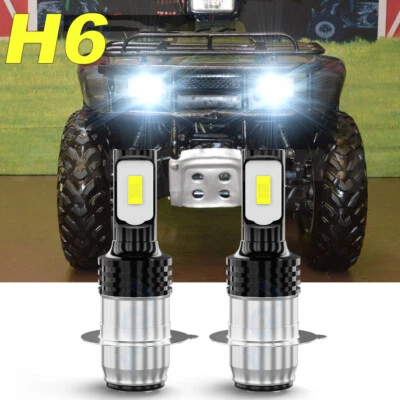 For Honda Foreman 400 450 1997 1998-2004 LED Headlight Kit H6M 6000K White Bulbs Foto 1 de 4