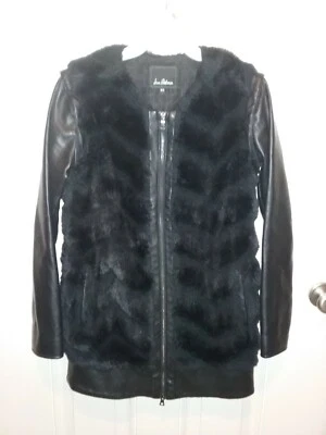  Sam Edelman новый пышный искусственного меха куртка со съемными рукавами - женщин XS - Изображение 1 из 4