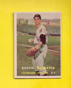 1957 Topps Rocco Rocky Colavito ROOKIE #212 Cleveland Indians EXCELLENT - Picture 1 of 2