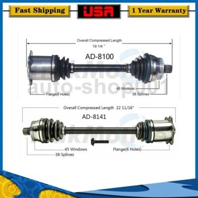 Junta de eje CV del lado del conductor delantero del pasajero para Audi A4 Quattro 3,2 L 2007 Foto 1 de 3