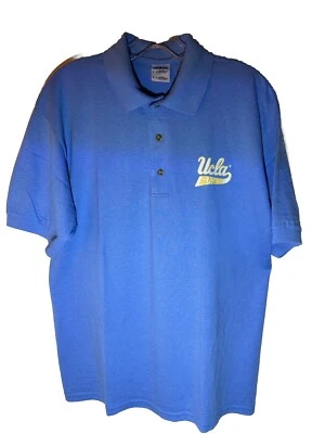 Gildan DryBlend NEW UCLA Medium Men’s Baby Blue Polo Sport Golf Shirt NCAA - Image 1 of 4