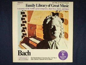 Funk & Wagnalls Family Library of Great Music Album 6: Bach {Vinyl} - Picture 1 of 4