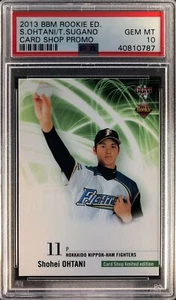 Shohei Ohtani 2013 BBM Promo Rookie Pitching Card Shop Sugano PSA 10 40810787 - Picture 1 of 2