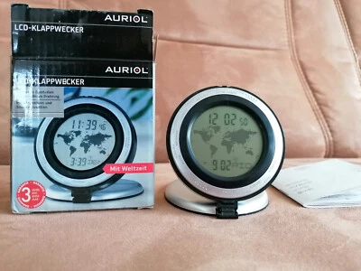 LCD Weltzeit Klappwecker Auriol - Bild 1 von 4