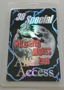 2009 38 SPECIAL LAMINATED BACKSTAGE PASS AA HOLOGRAM  - Picture 1 of 1