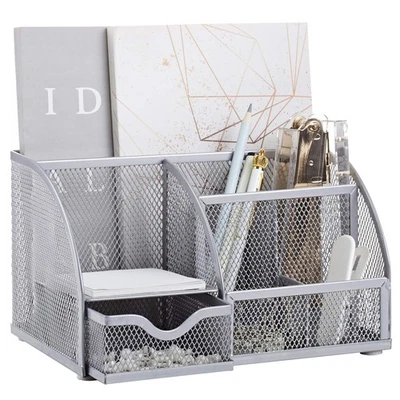 Mesh Desk Organizer Office mit 7 Fächern + Schublade/Schreibtischordnung Cand... - Bild 1 von 4