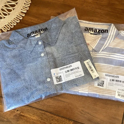 2 camisas túnica Goodthreads para mujer de algodón lavado manga corta nuevas con etiquetas talla grande Foto 1 de 4